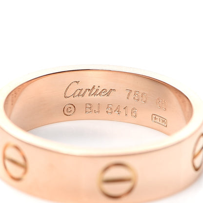 Cartier 18K Pink Gold 5.5mm LOVE Ring 60 9 4 of 4