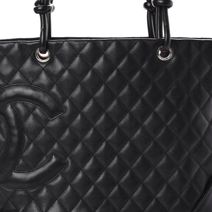 Chanel Calfskin Quilted Large Cambon Tote Black 11 of 11