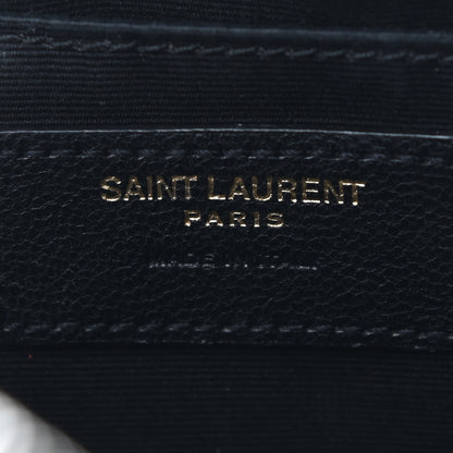 Saint Laurent Calfskin Matelasse Monogram Lou Camera Bag Black 6 of 9