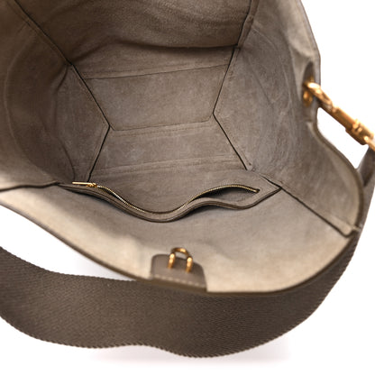Celine Soft Grained Calfskin Sangle Bucket Bag Taupe 5 of 11