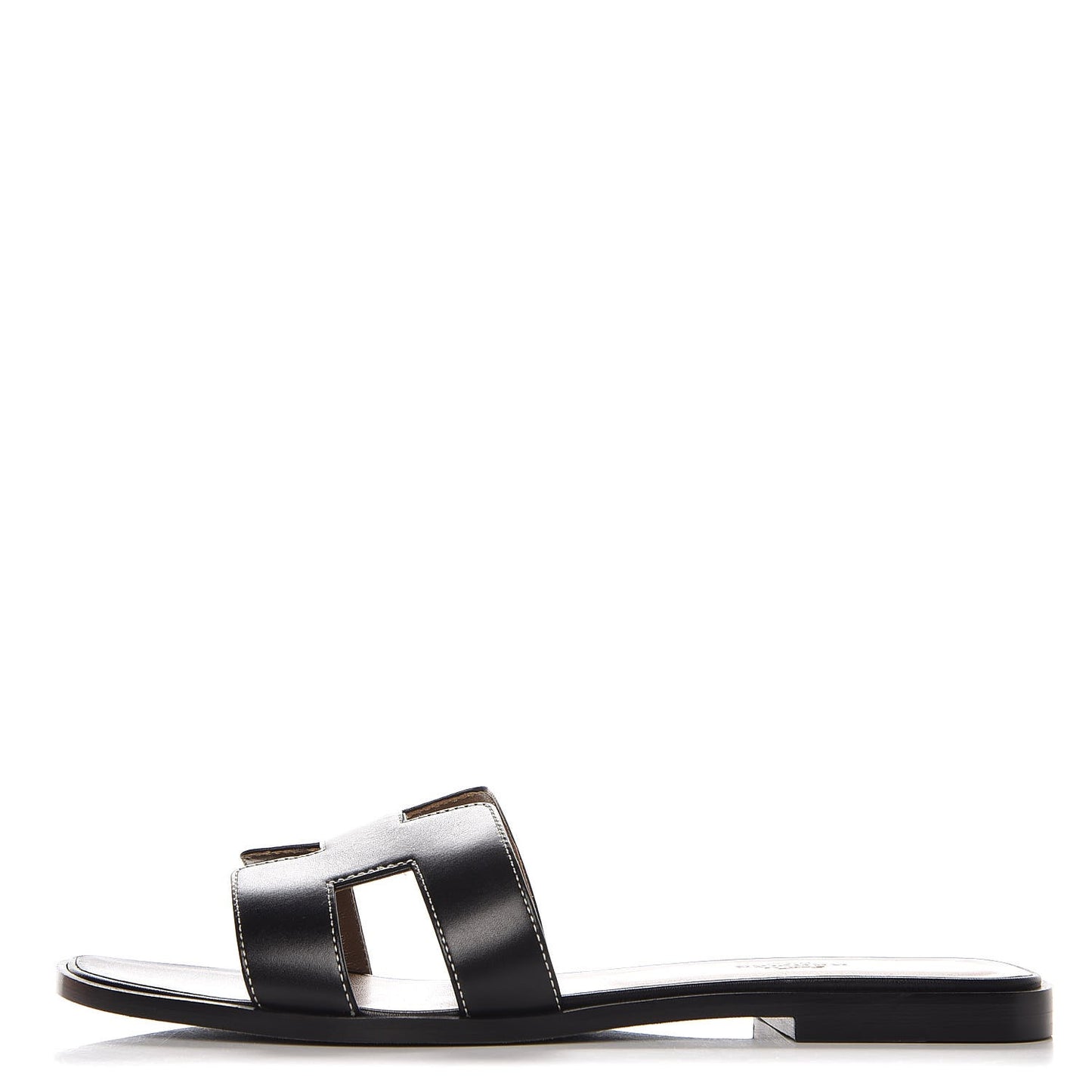 Box Calfskin Oran Sandals 40 Black