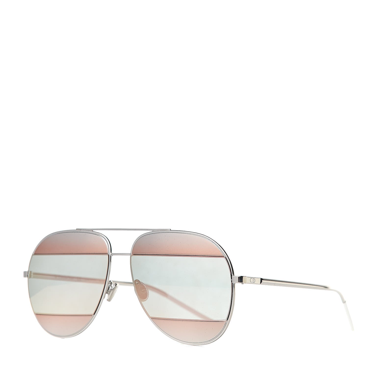 Christian Dior Split 1 Aviator Sunglasses Rose Gold 1 of 7