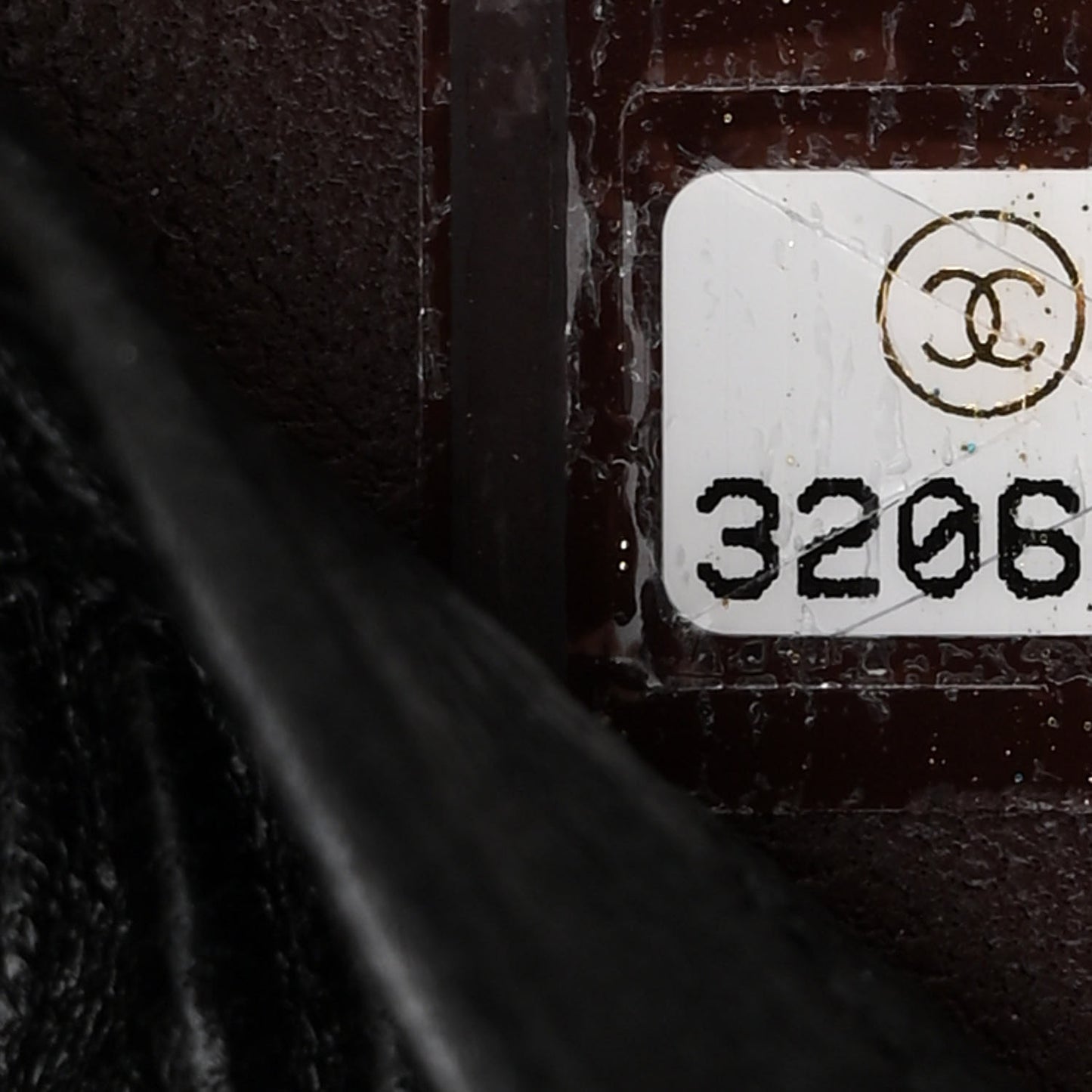 Lambskin Quilted Compact Vanity Case Purse With Chain Black