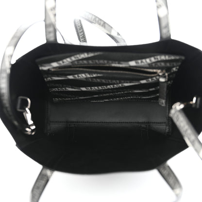 Balenciaga Coated Canvas Losange Monogram XXS Tote Black Grey 5 of 8