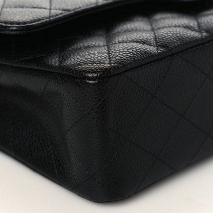 Chanel Caviar Quilted Medium Double Flap Black 7 of 9