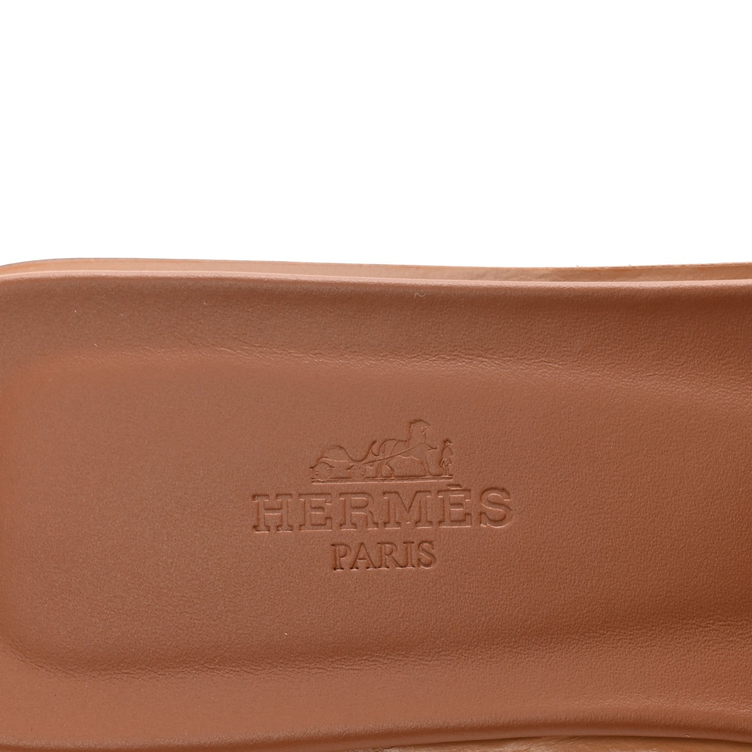 Hermes Box Calfskin Oran Sandals 37 Gold 8 of 9