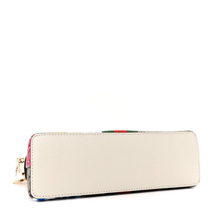 Gucci GG Supreme Monogram Flora Web GG Small Ophidia Dome Shoulder Bag White 4 of 11