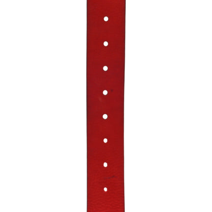 Gucci Nubuck Interlocking G Belt 110 44 Red 5 of 5