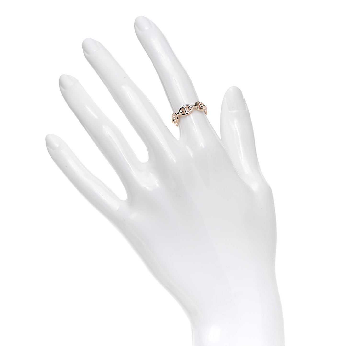 18K Rose Gold PM Chaine D'Ancre Enchainee Ring 47 4