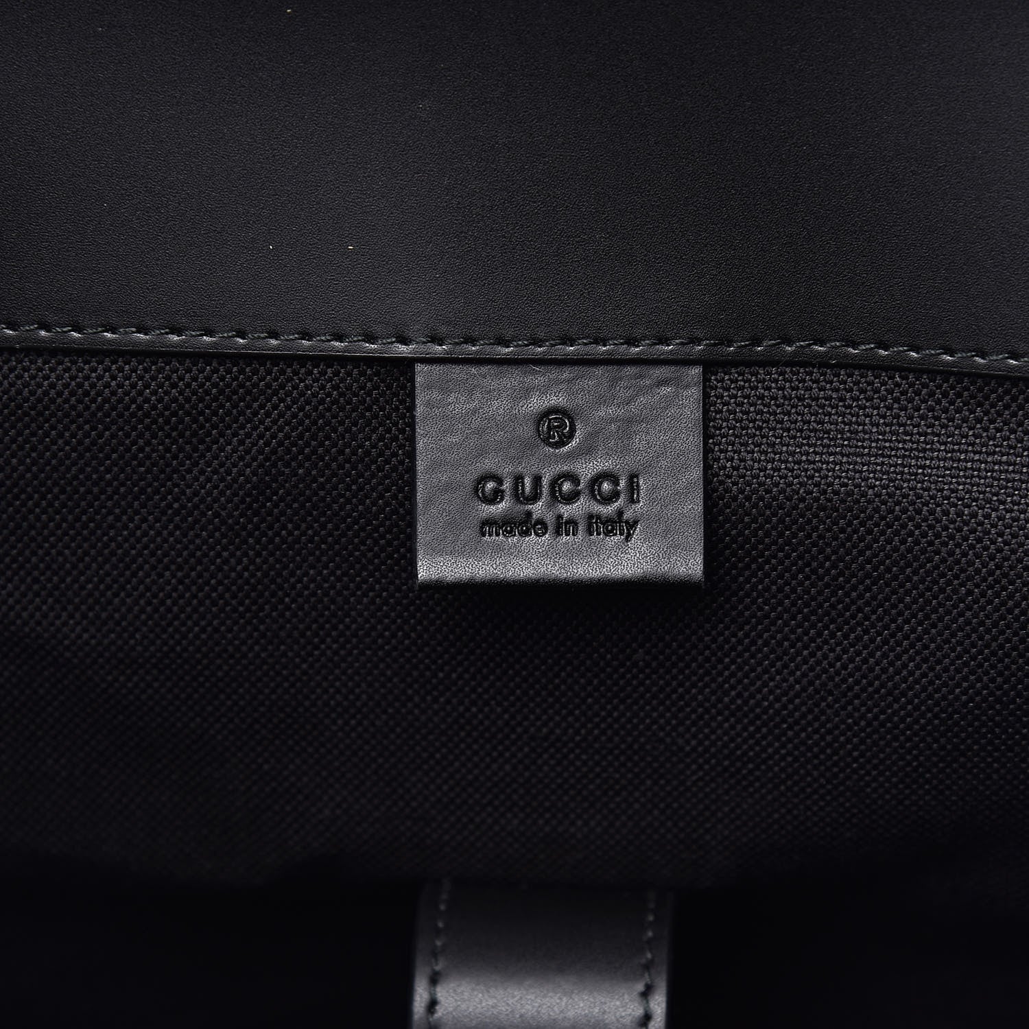 Gucci Soft GG Supreme Monogram Appia Calfskin Web Double Buckle Backpack Black 6 of 10