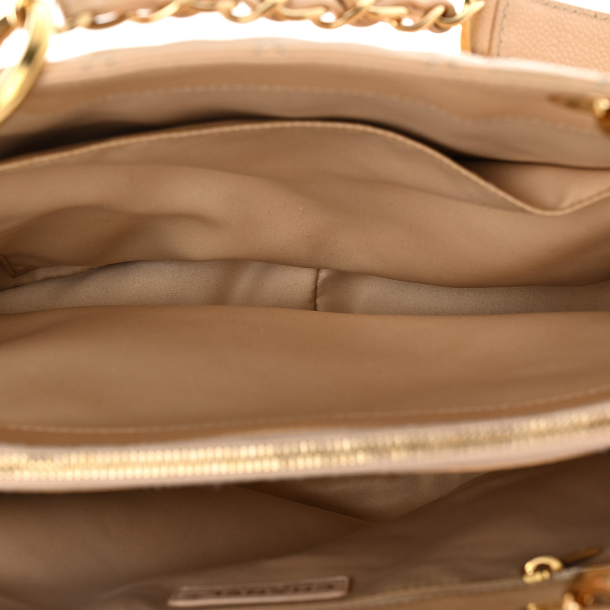 Chanel Caviar Quilted Grand Shopping Tote GST Beige 5 of 13