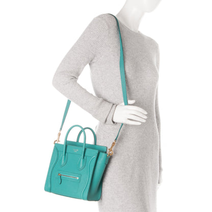 Celine Goatskin Nano Luggage Antarctic 2 of 6