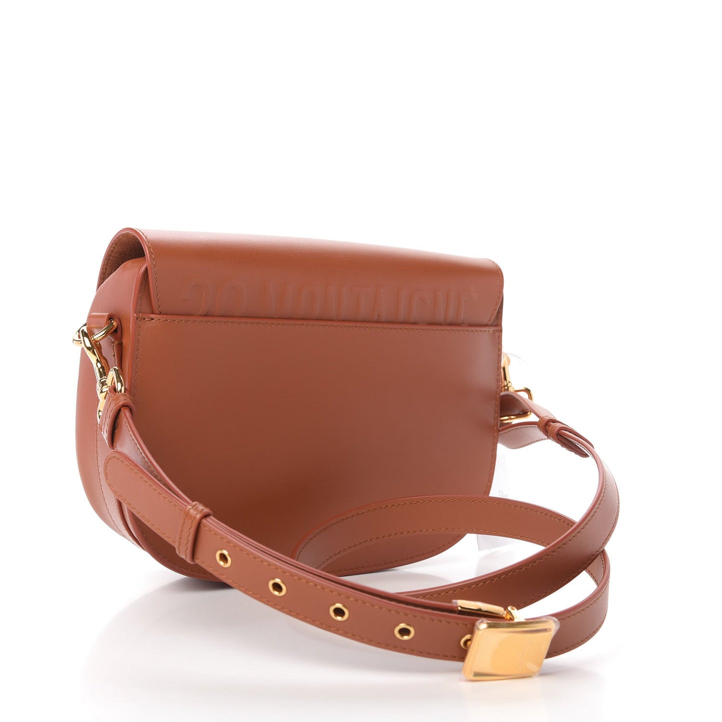 Box Calfskin Medium Bobby Flap Dark Tan
