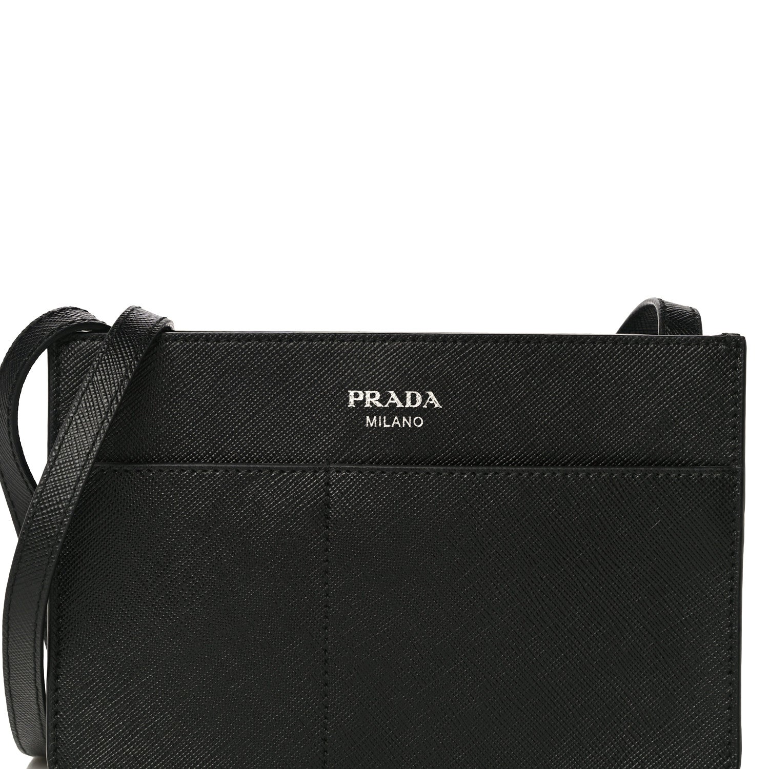 Prada Saffiano Crossbody Bag Black 7 of 9