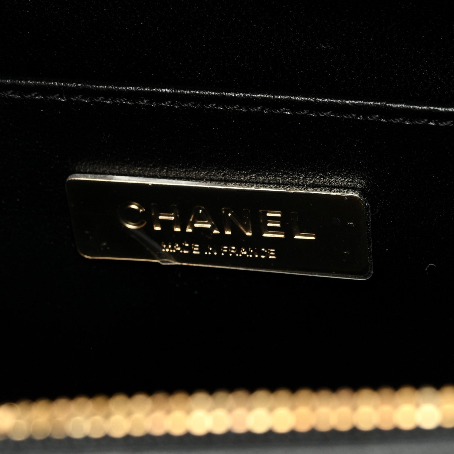 Chanel Calfskin Quilted Studded Square Vanity Case Black 6 of 10