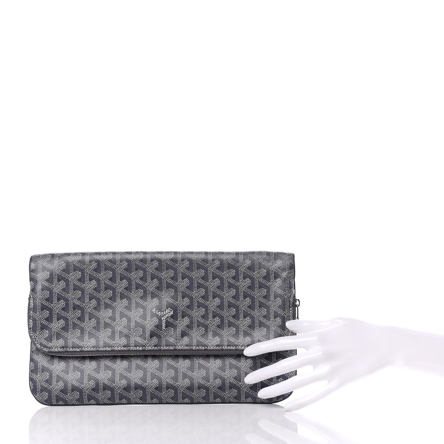 Goyardine Sainte Marie Soft Clutch Grey