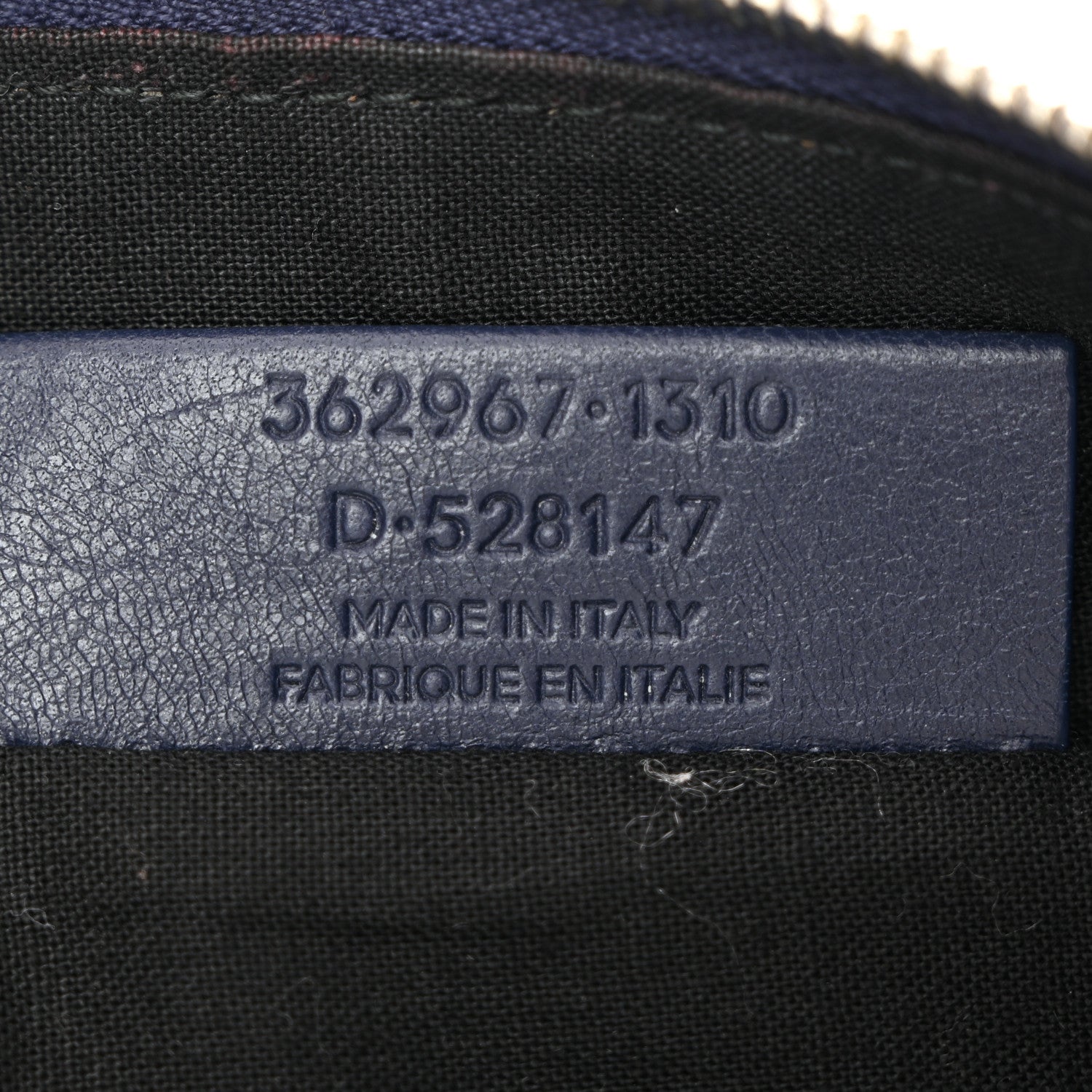 Balenciaga Agneau Classic Hardware Small Pouch Navy 7 of 10