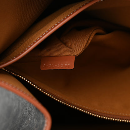 Celine Triomphe Canvas Calfskin Horizontal Cabas Tan 8 of 12