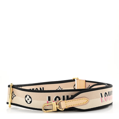 Louis Vuitton Jacquard Speedy Bandouliere 20 Shoulder Strap Black 1 of 3