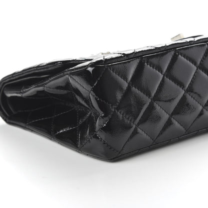 Chanel Distressed Patent Quilted 2.55 Reissue 227 Flap Black 6 of 11