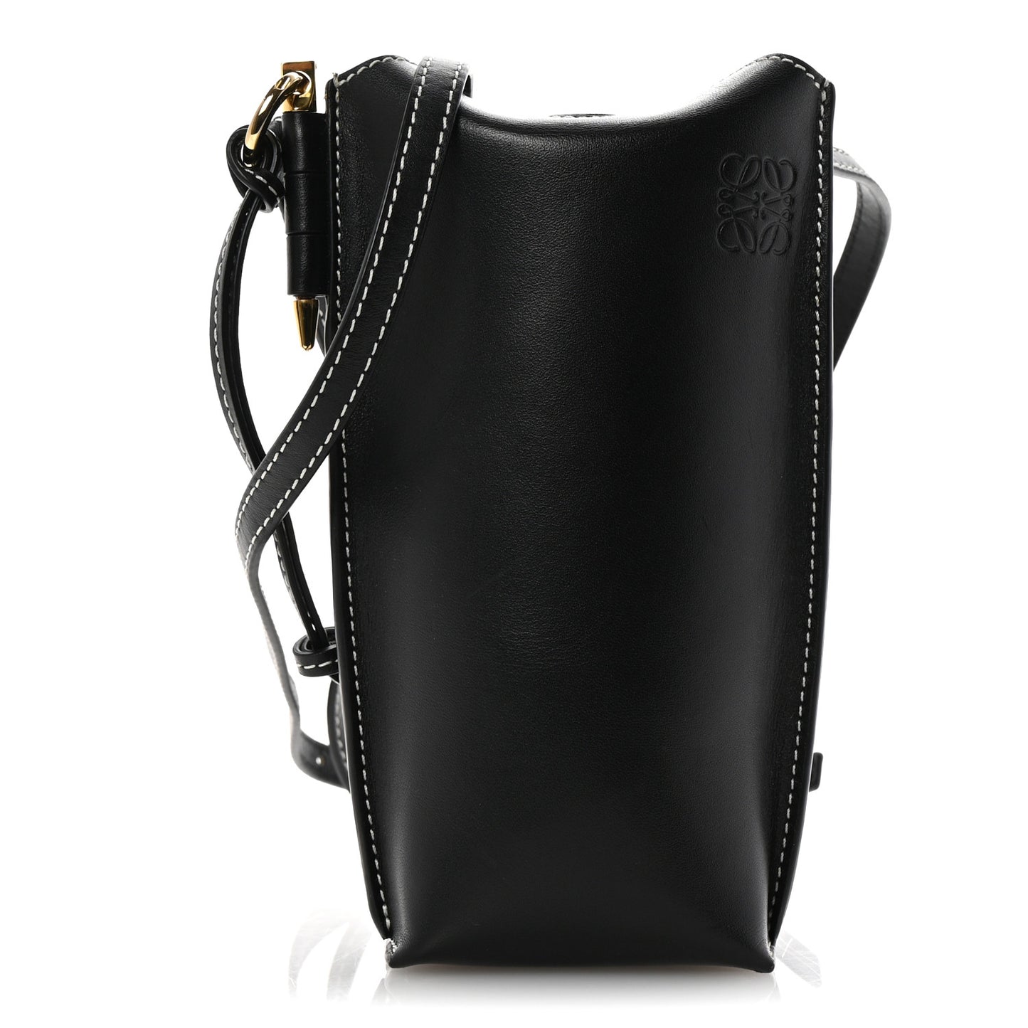 Smooth Calfskin Mini Gate Pocket Black