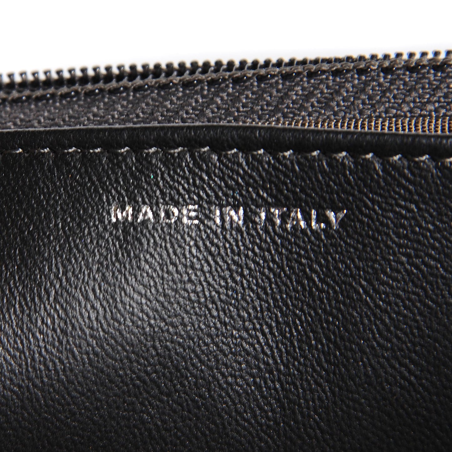 Lambskin Quilted Wallet On Chain WOC Dark Grey