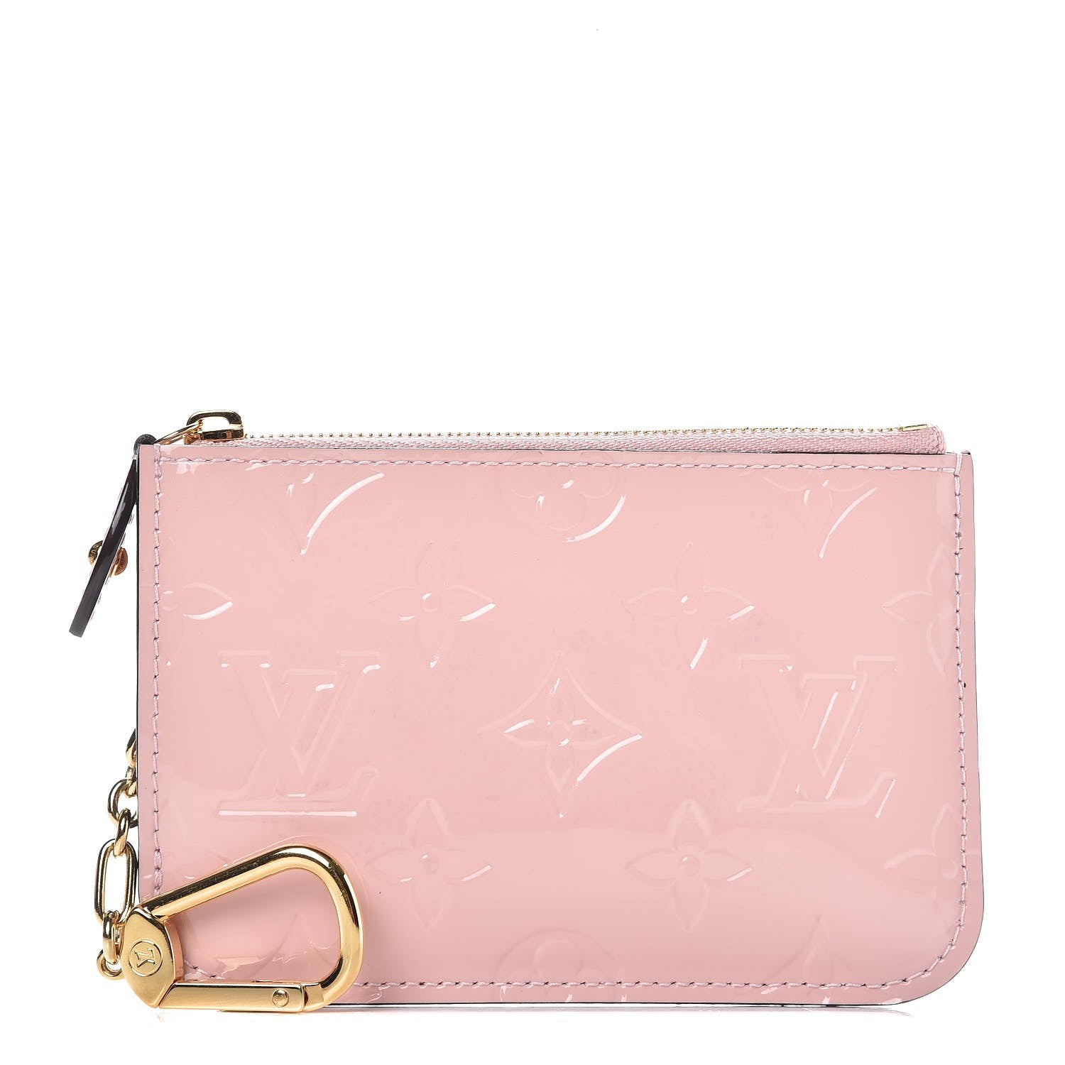 Louis Vuitton Vernis Key Pouch Rose Ballerine 1 of 9
