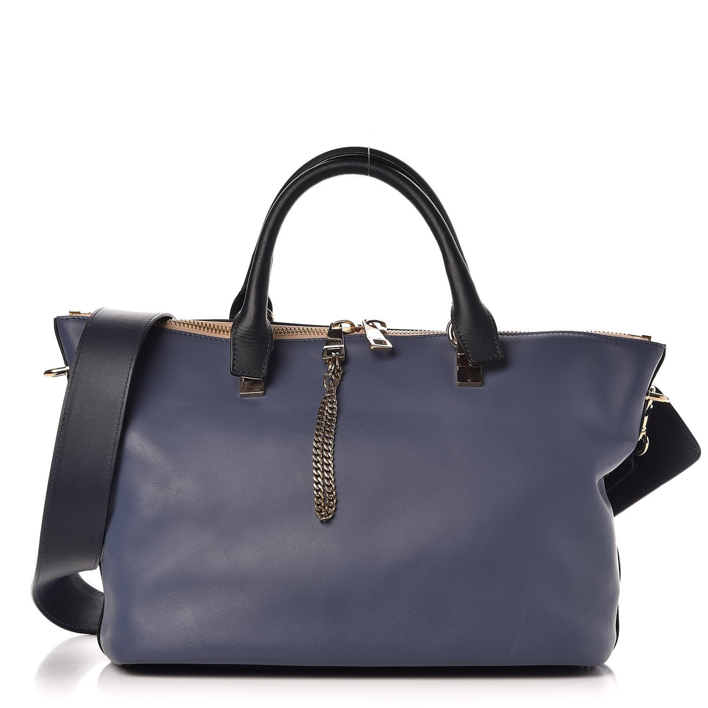 Smooth Calfskin Large Baylee Tote Street Blue
