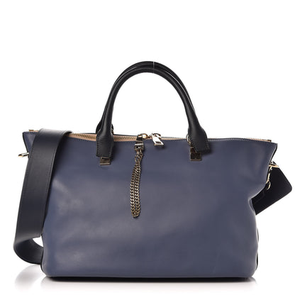Chloe Smooth Calfskin Large Baylee Tote Street Blue 1 of 11