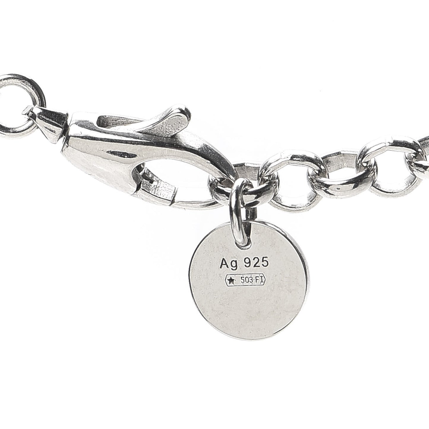 Sterling Silver Interlocking G Pendant Necklace