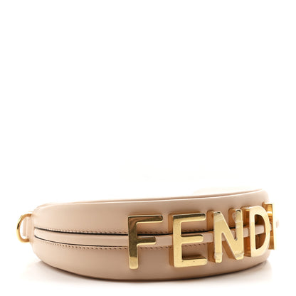 Fendi Vitello Grace Matte Nano Fendigraphy Hobo Charm Light Rose 5 of 8