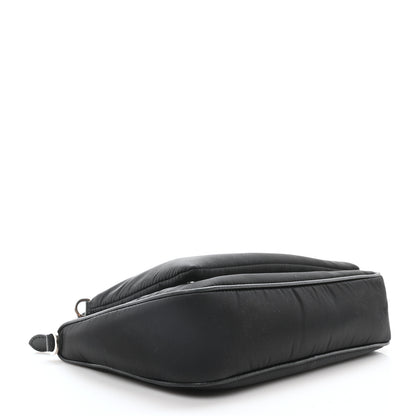 Prada Re-Nylon Saffiano Double Pouch Shoulder Bag Black 4 of 10