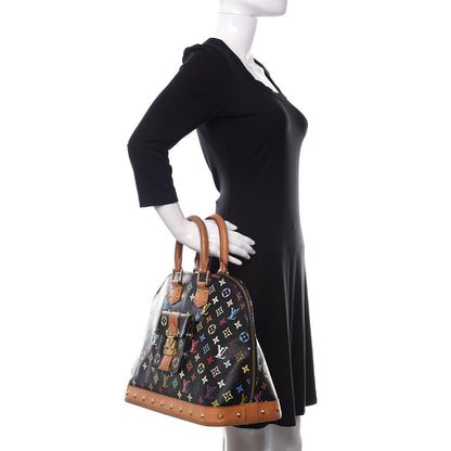 Louis Vuitton Monogram Multicolor Alma GM Black 2 of 11