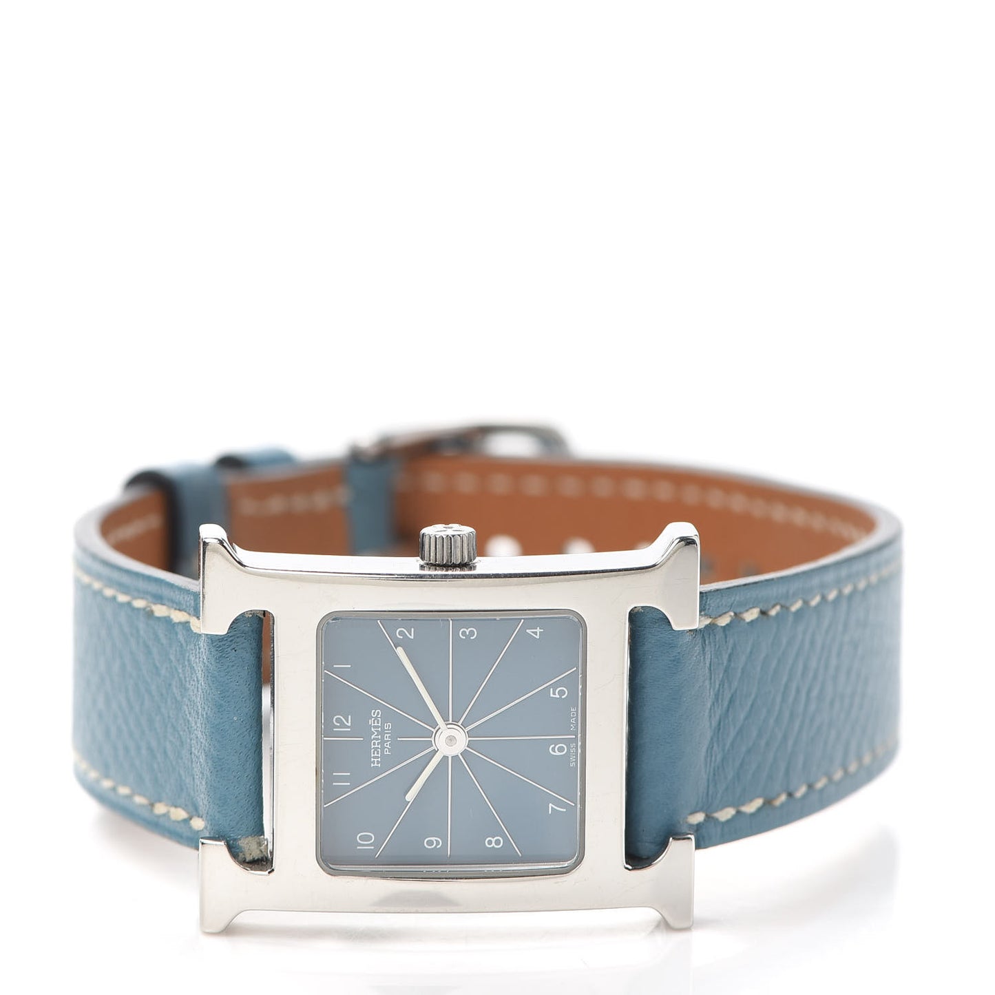 Stainless Steel Courchevel 21mm Heure H Hour Quartz Watch Blue Jean