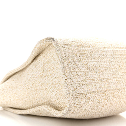 Chanel Lurex Boucle Mini Deauville Tote White 8 of 9