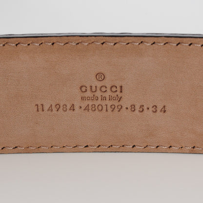 Gucci Guccissima Interlocking G Belt 85 34 Green 4 of 4