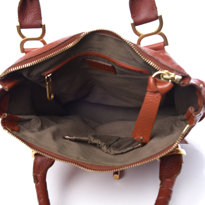 Chloe Calfskin Medium Marcie Satchel Red Bush 5 of 13
