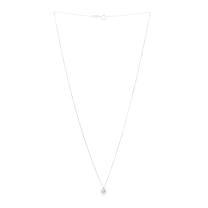 Tiffany 18K White Gold Diamond Cultured Pearl 6.5-7mm Tiffany Signature Pearls Pendant Necklace 3 of 6
