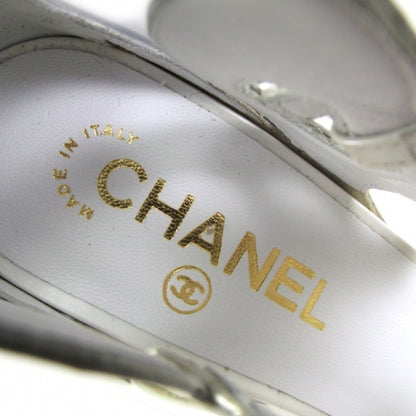 Chanel Patent Paris Moscou Brocade Wedges 39 7 of 7