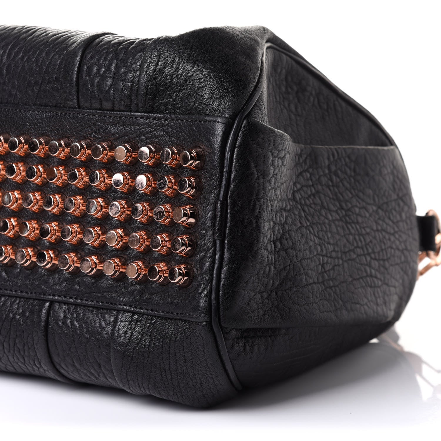 Alexander Wang Pebbled Lambskin Rocco Black Pale Gold Hardware 9 of 9