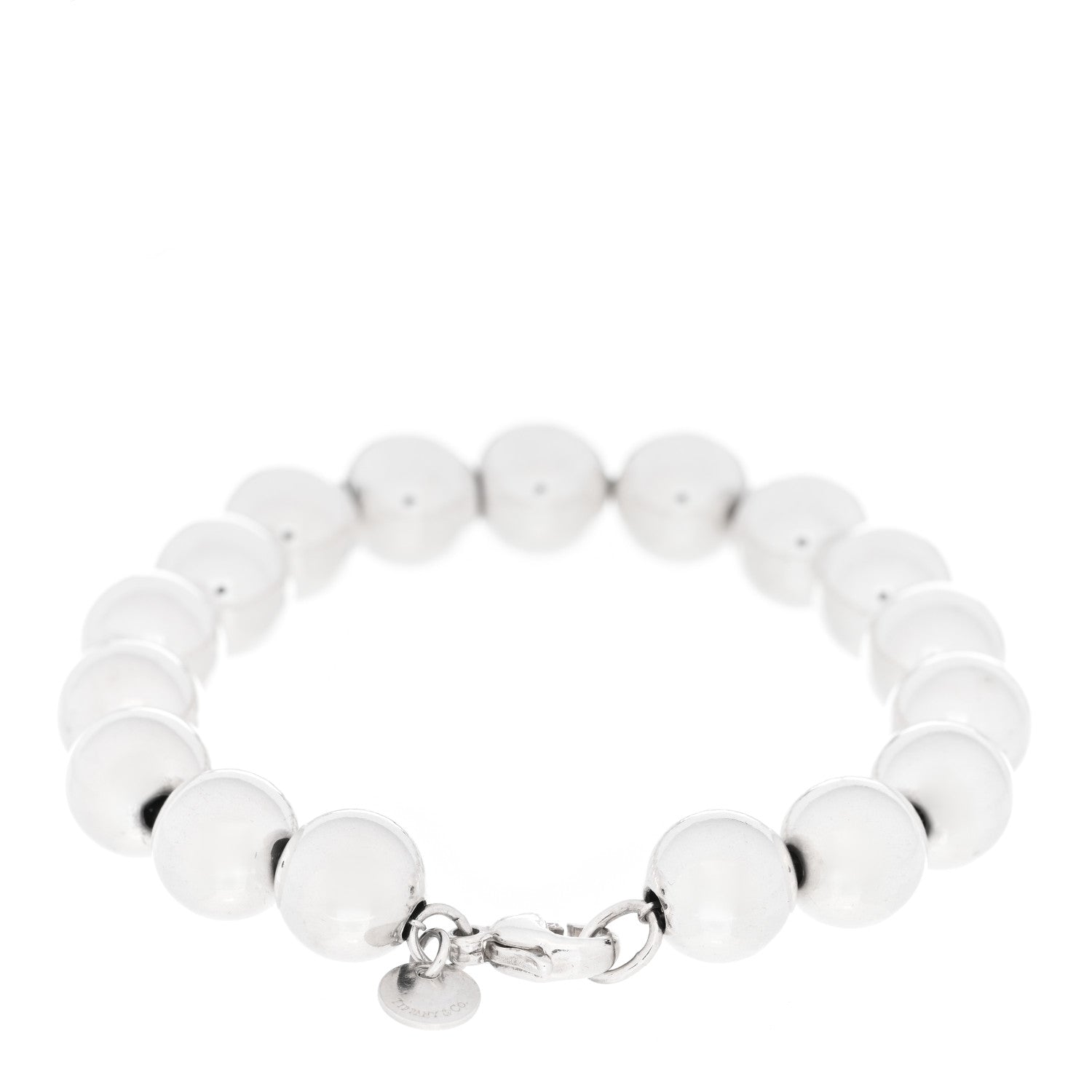Tiffany Sterling Silver 10mm HardWear Ball Bracelet 2 of 3
