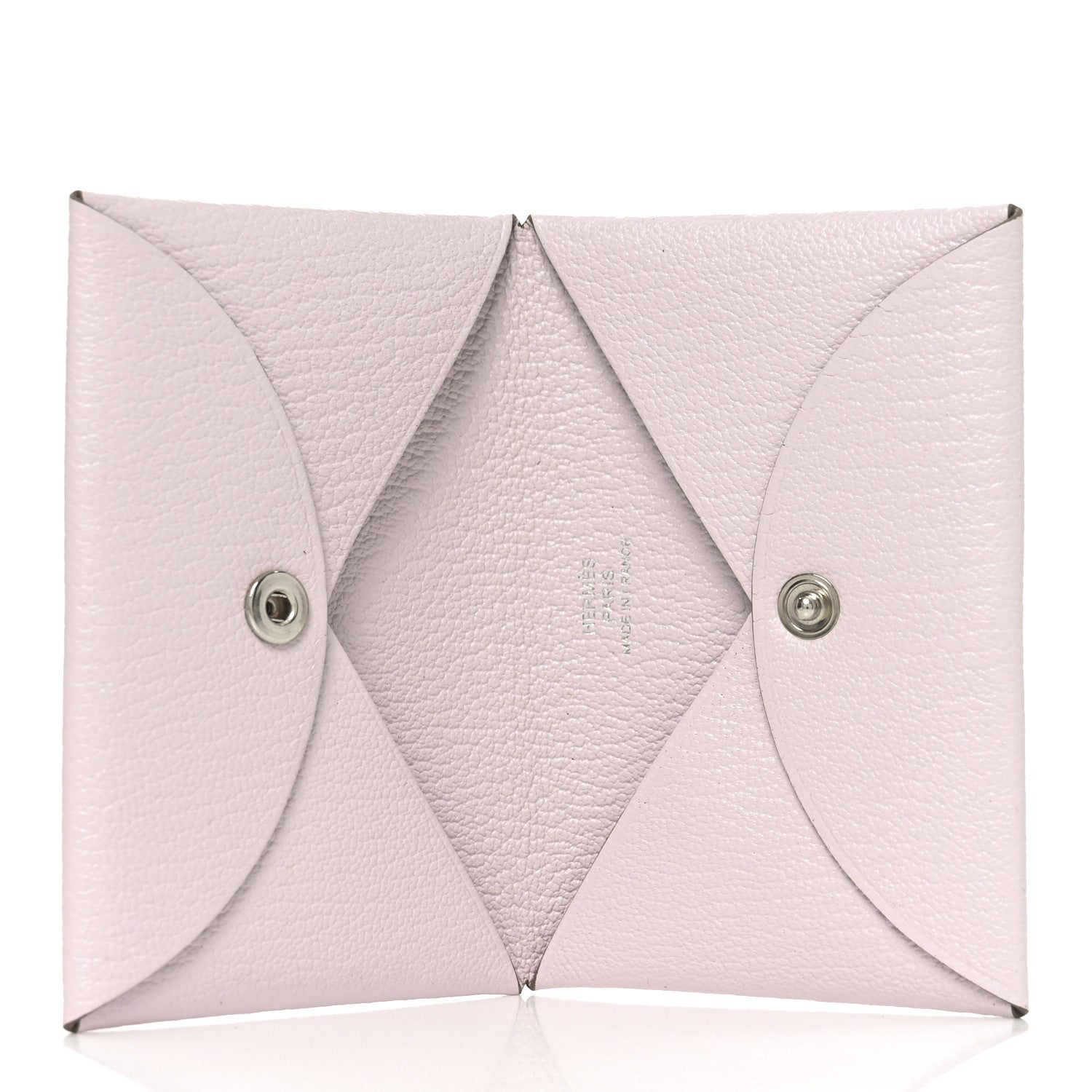 Hermes Chevre Mysore Calvi Card Case Mauve Pale 5 of 8