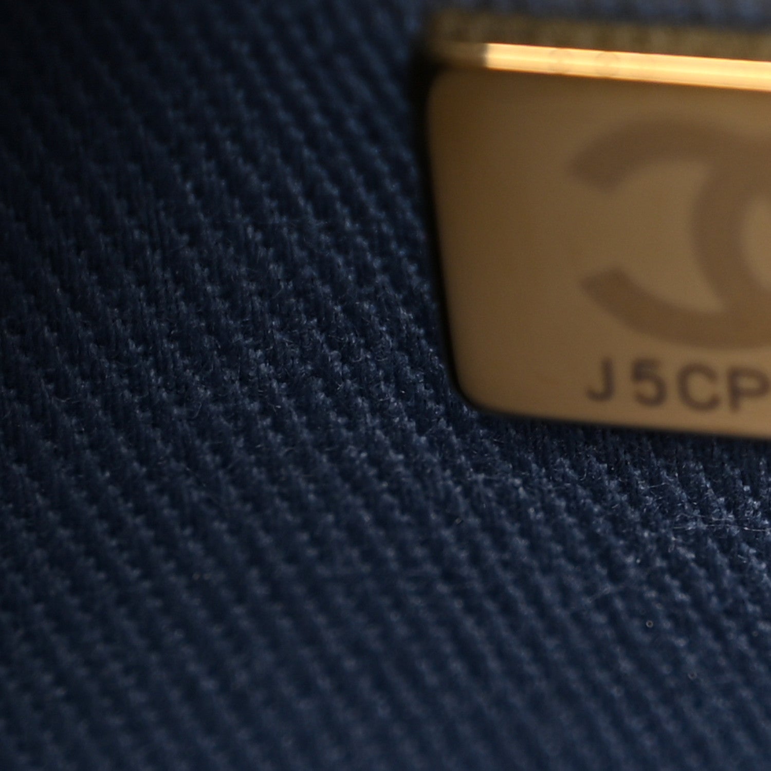 Chanel Denim Printed Destination Chenonceau Shoulder Bag Blue Black 7 of 10