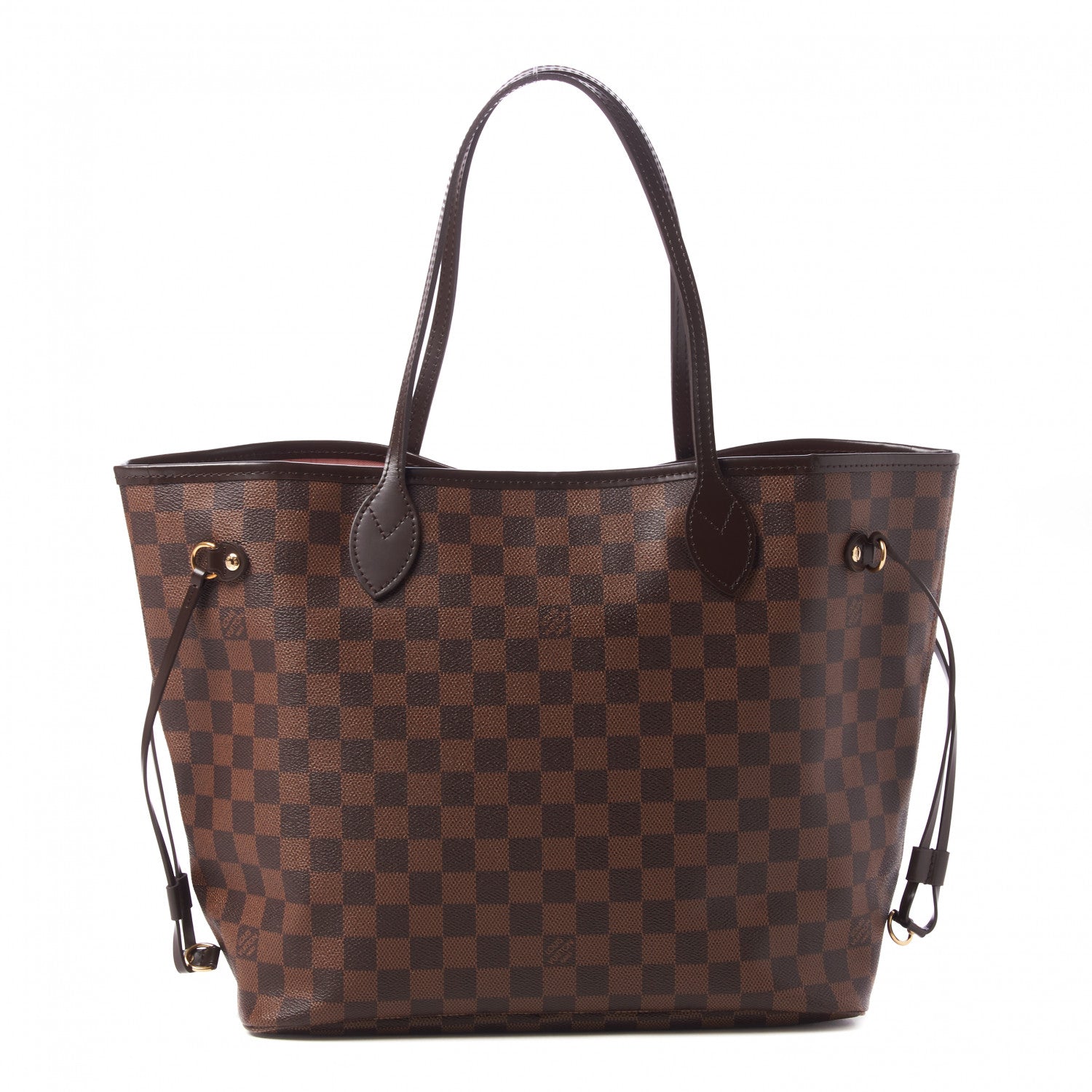 Louis Vuitton Damier Ebene Neo Neverfull MM Rose Ballerine 1 of 9