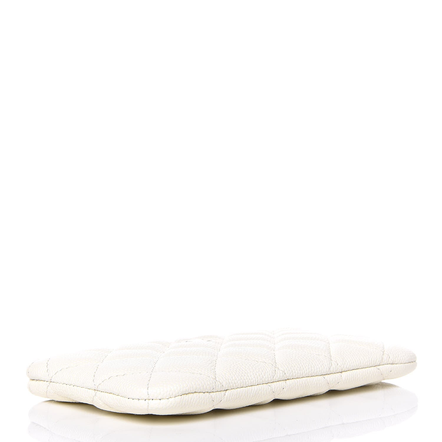 Chanel Caviar Quilted Small Cosmetic Case White 4 of 8