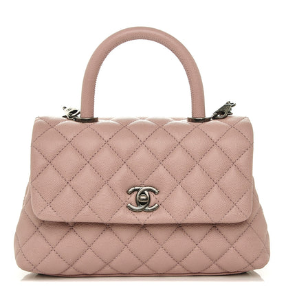 Chanel Caviar Quilted Mini Coco Handle Flap Pink 1 of 7