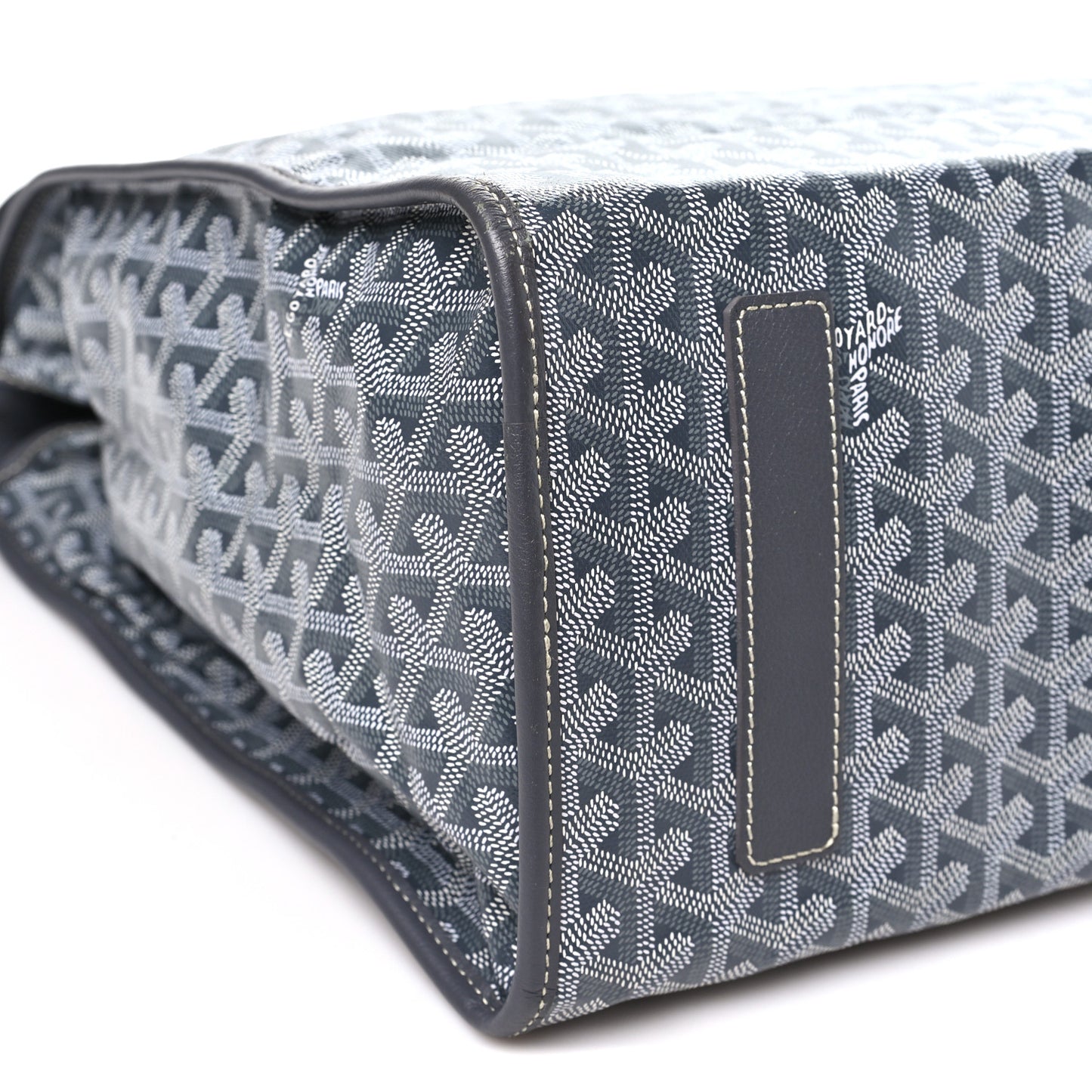 Goyardine Saint Leger Soft Briefcase Backpack Grey