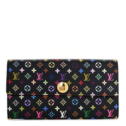 Louis Vuitton Monogram Multicolor Sarah Wallet Black Grenade 1 of 11