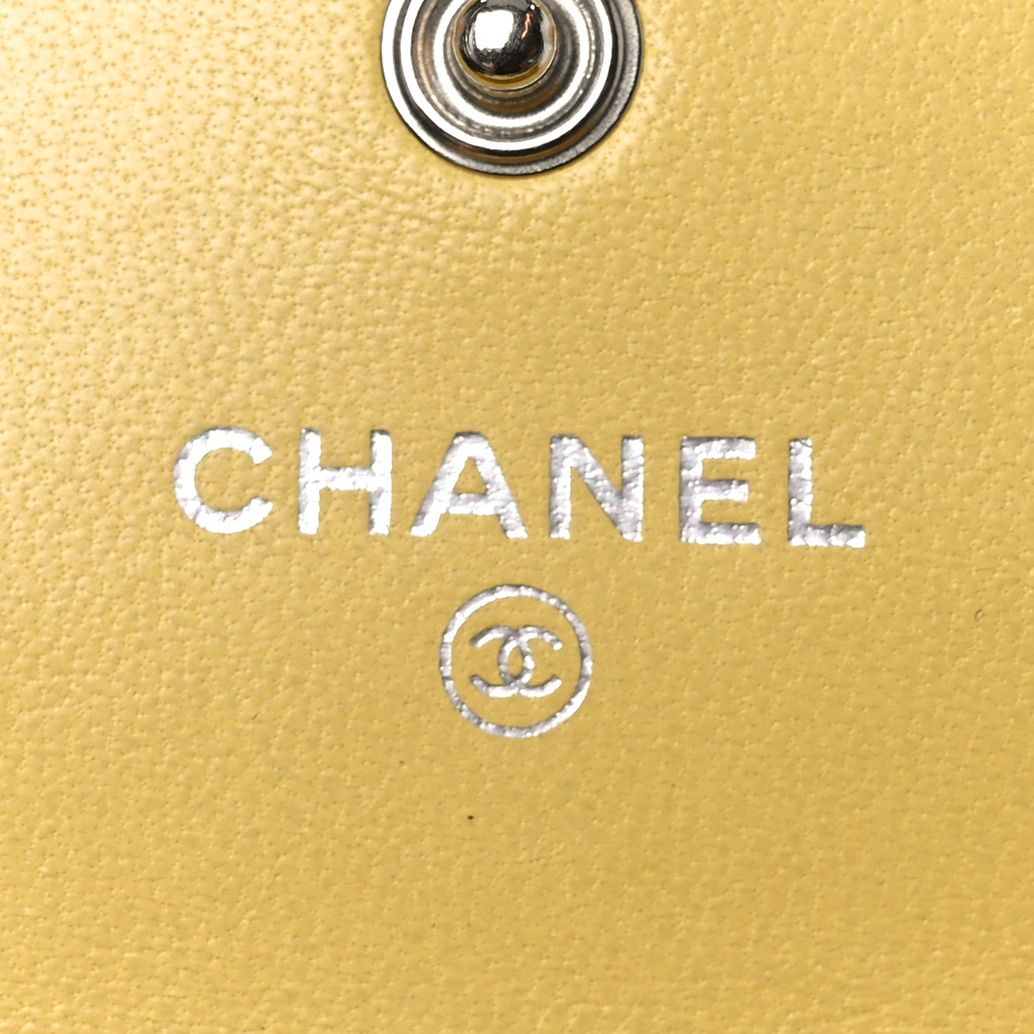 Chanel Lambskin Quilted Large Boy Flap Wallet Yellow 5 of 9