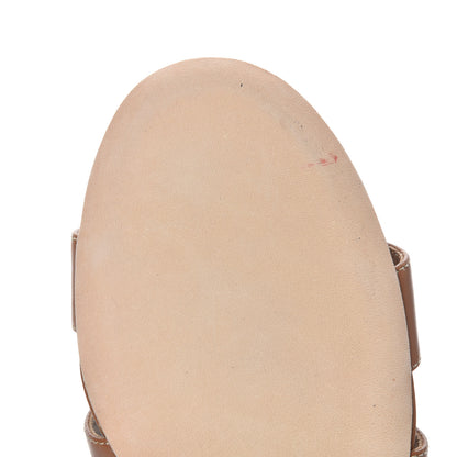 Hermes Calfskin Oasis Sandals 40 Gold 8 of 18